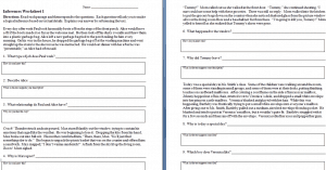 inferences worksheet