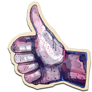 Thumb decal