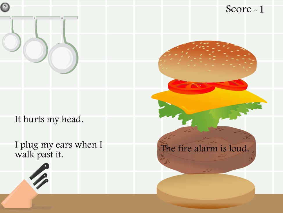 main idea online game hamburger details The Teachers' Cafe